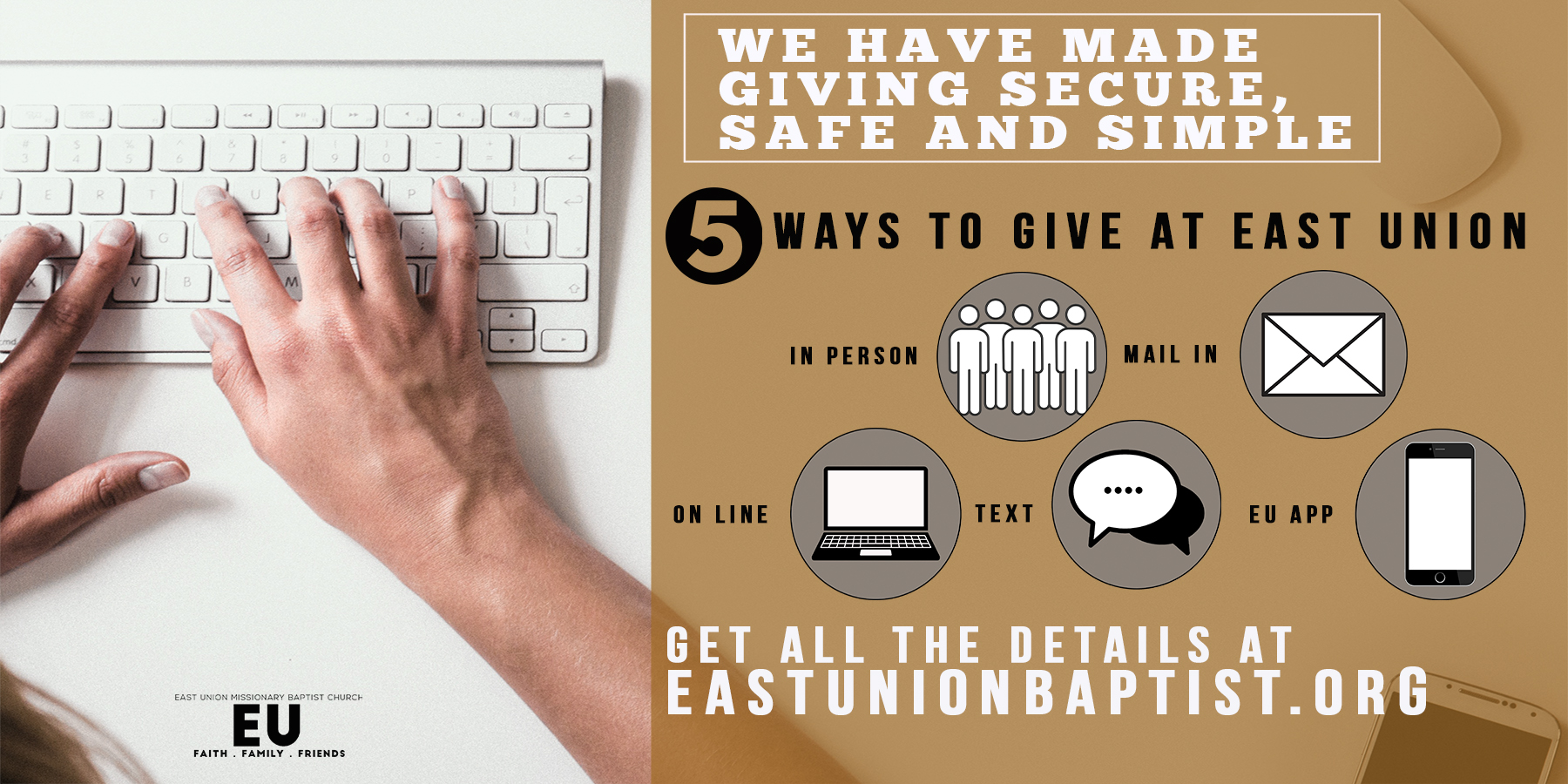 East Union Baptist Church Located at 20422 N Springlake Rd. Hensley, AR 72065 Pastored by